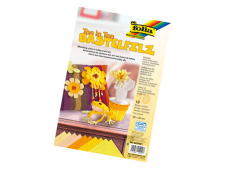 folia Feutrine de bricolage TON-IN-TON MIX, jaune