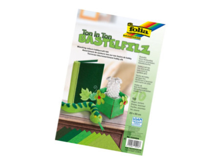 folia Feutrine de bricolage TON-IN-TON MIX, vert