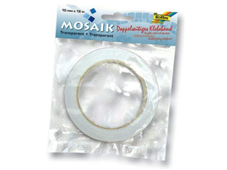 folia Ruban adhésif double face, 10 mm x 18 m, transparent