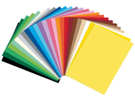 folia Papier de couleur, (L)500 x (H)700 mm, assorti