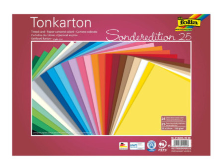 folia Carton de couleur, (L)250 x (H)350 mm, 220 g/m2