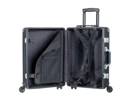 Alumaxx Trolley de voyage, en aluminium, noir mat