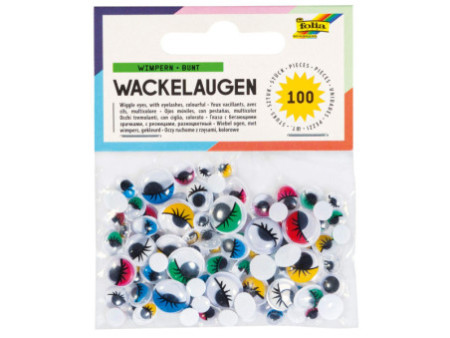 folia Oeil vacillant avec cils, non autocollant