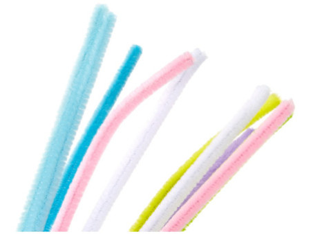 folia Fil métallique chenille (cure-pipe) PASTEL