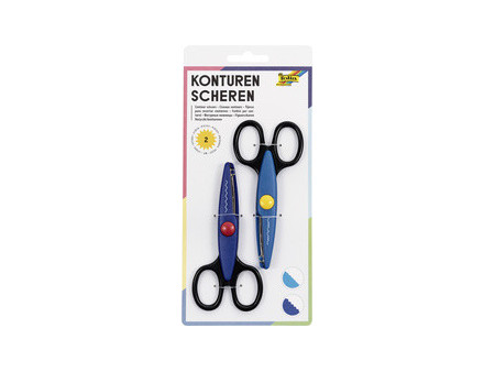 folia Ciseaux cranteurs, en set, longueur: env.145 mm