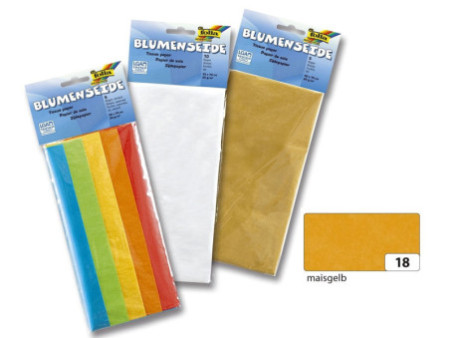 folia Papier de soie, (L)500 x (H)700 mm, jaune maïs