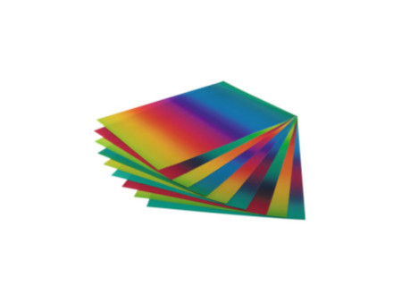 folia Papier transparent arc-en-ciel, 230 x 320 mm