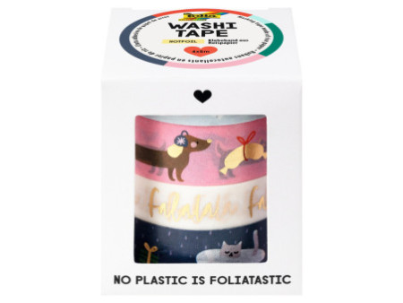 folia Ruban adhésif décoratif Washi-Tape Noël FALALA, set 4