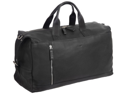 Alassio Sac de voyage 'Weekender TORO', en cuir, noir