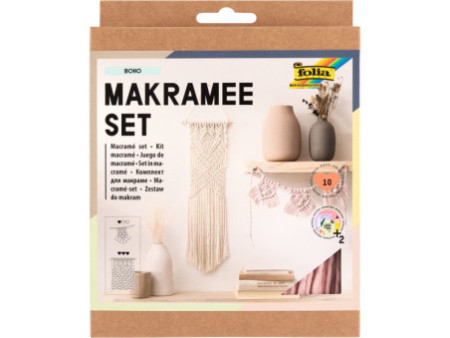 folia Kit macramé BOHO, 10 pièces