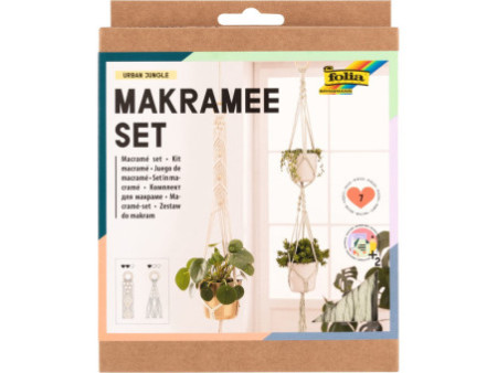 folia Kit macramé URBAN JUNGLE, 7 pièces