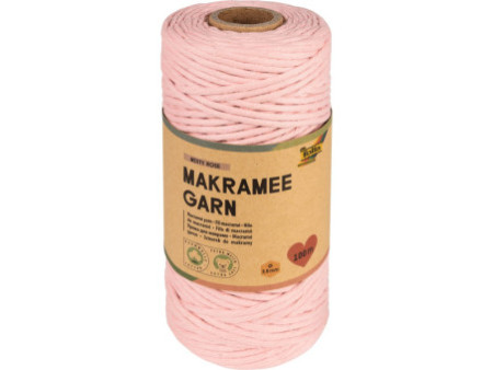 folia Fil de macramé MISTY ROSE, longueur: 100 m