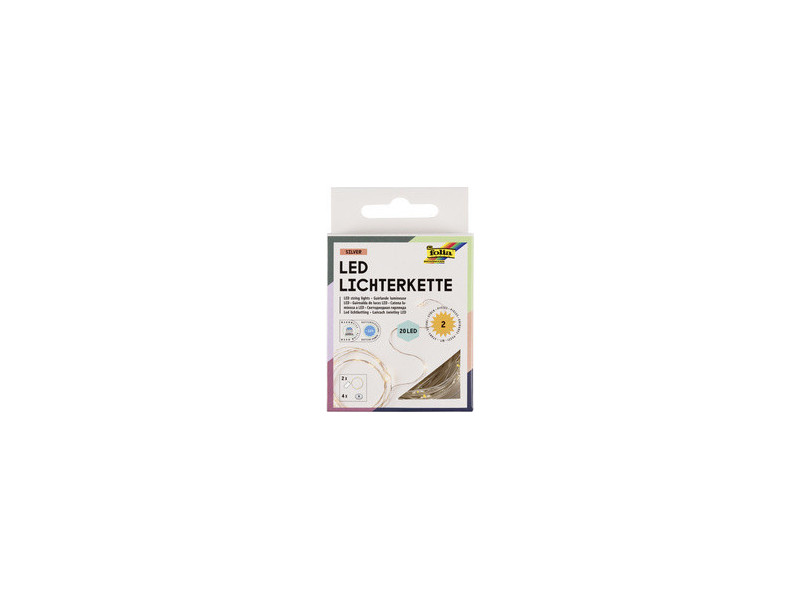 folia Guirlande lumineuse LED, fonctionne à pile, 20 LED