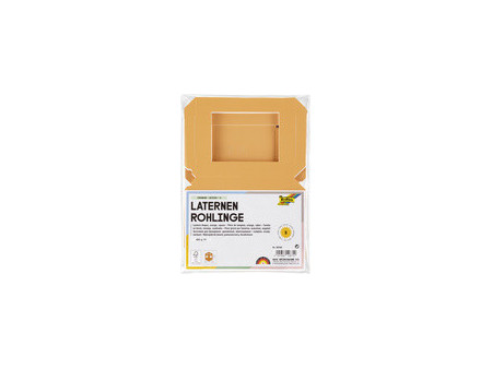 folia Pièces en carton pour mini lanterne, blanc