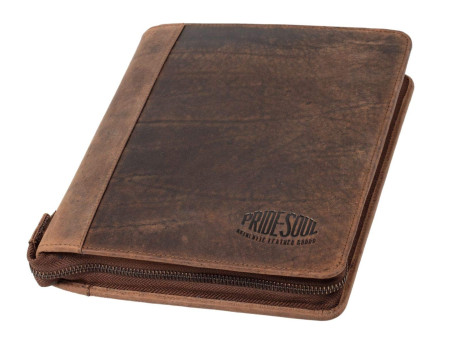 PRIDE&SOUL Organiseur CHARON, en cuir, marron