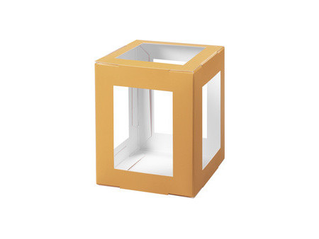 folia Pièces en carton pour lanterne, 135x135x180 mm, blanc