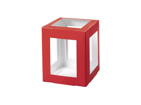 folia Pièces en carton pour lanterne, 135x135x180 mm, orange