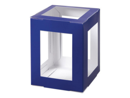 folia Pièces en carton pour lanterne, 135x135x180 mm, bleu