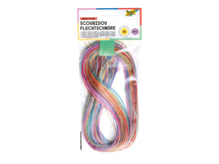 folia Fil pour scoubidou Metallic Mix, longueur: 1 m