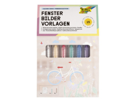 folia Modèles de décoration pour fenêtres 'BLOOM & GROW'