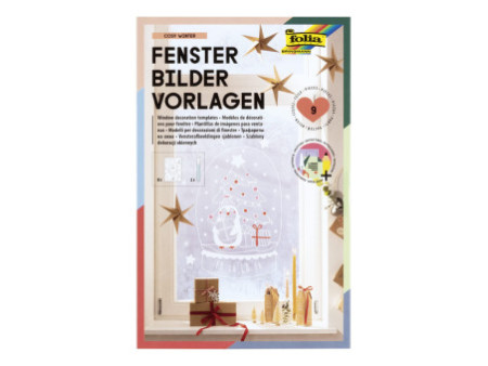folia Modèle de décoration pour fenêtres 'COSY WINTER'