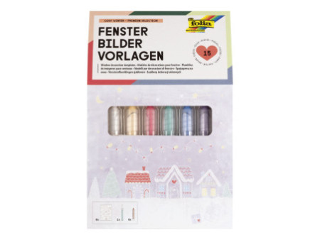 folia Modèle de décoration pour fenêtres 'COSY WINTER'
