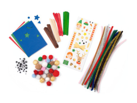 folia Kit d'activités en fil chenille WINTER, 199 pièces