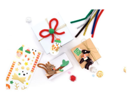 folia Kit d'activités en fil chenille WINTER, 199 pièces