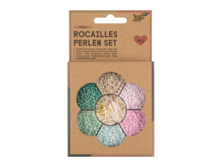folia Set de perles de rocaille PASTEL