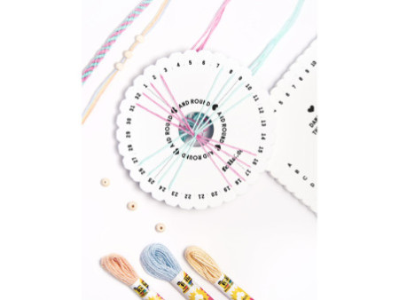 folia Kumihimo Set de bracelets PASTEL RAINBOW, 16 pièces