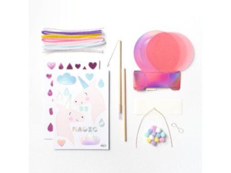 folia Kit de lanterne SWEET RAINBOW, rose irisé
