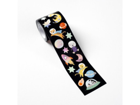 folia Sticker SPACE SAFARI, sur rouleau, 4 m