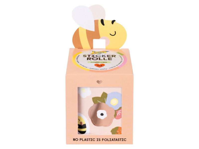 folia Sticker FLOWERS & BEES, sur rouleau, 4 m