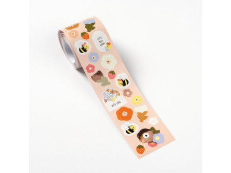 folia Sticker FLOWERS & BEES, sur rouleau, 4 m