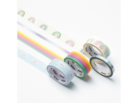 folia Ruban adhésif décoratif Washi-Tape RAINBOW CLOUDS