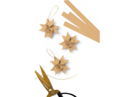 folia Bandes de papier NATURE pour mini étoiles de Froebel