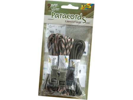 folia Set paracorde 'CAMOUFLAGE', couleurs assorties