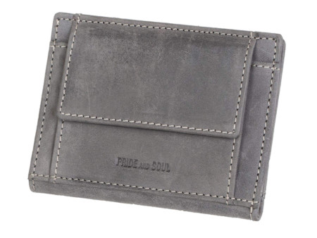 PRIDE&SOUL Porte-cartes avec porte-monnaie, RFID, gris