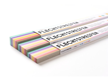 folia Bande à tresser 'pastel', (l)15 x (L)500 mm, assorti