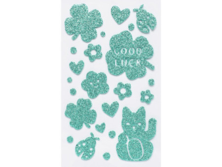 folia Sticker pailleté en caoutchouc mousse 'Lucky'