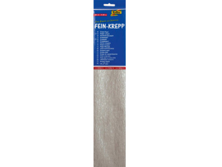 folia Papier crépon en couches, 500 mm x 2,5 m, argent
