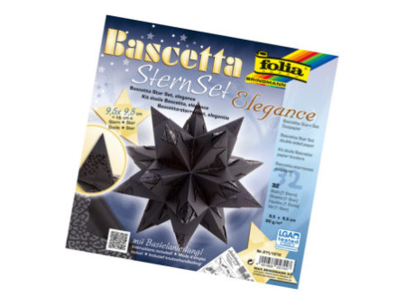 folia Feuilles de papier pliable étoile Bascetta Élégance