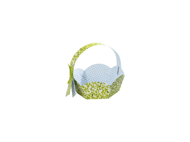 folia Panier pour cadeaux en carton imprimé, diamètre 115 mm