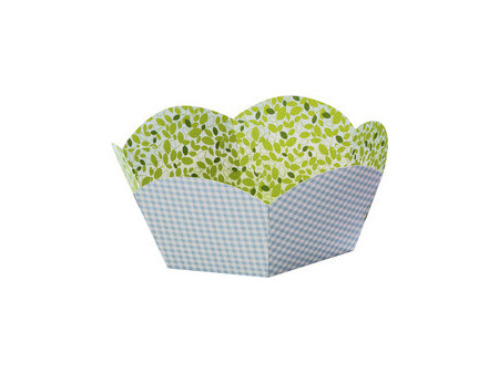 folia Panier pour cadeaux en carton imprimé, diamètre 145 mm