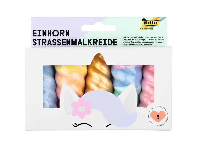 folia Craie de trottoir 'licorne', assorti