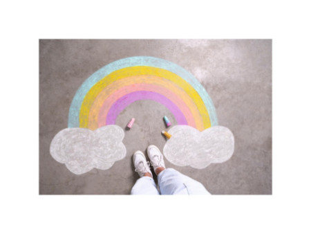 folia Craie de trottoir 'licorne', assorti