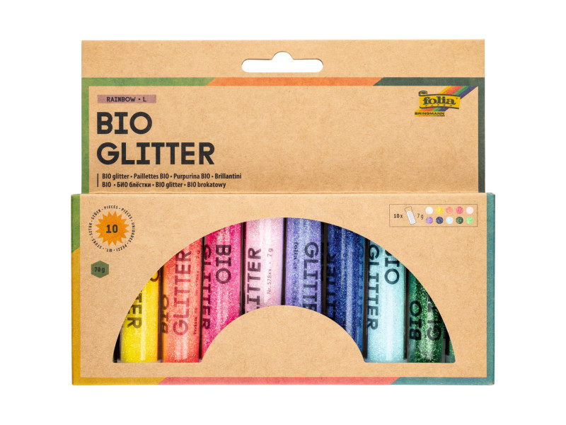 folia Mélange de paillettes BIO RAINBOW L