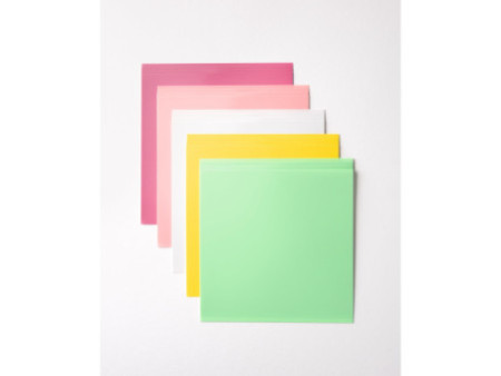folia Feuille pour origami, en plastique, 200 x 200 mm