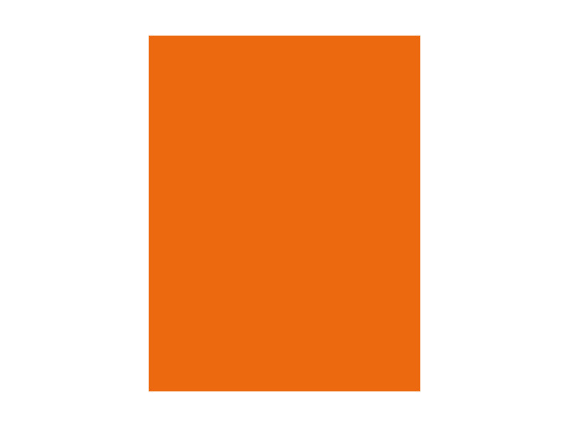 folia Papier de couleur, (L)500x(H)700mm, 130 g/m2, orange