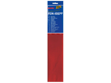 folia Papier crépon en couches, 500 mm x 2,5 m, rouge feu